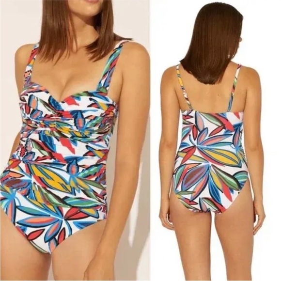 Bleu Rod Beattie Lush Life Shirred Swimsuit NEW size 10 - Picture 9 of 9